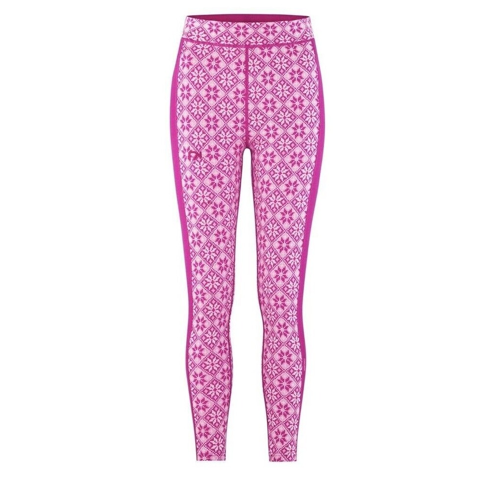 NWT KARI TRAA Rose Base Layer Pants Size Large Fuchsia NWT Merino Wool Fair Isle